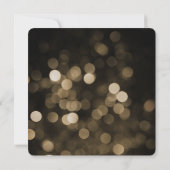 Gold en Black Glamor Hollywood Vrijgezellenfeest Kaart (Achterkant)