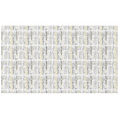 Gold en Black Happy Birthday Confetti Tafelkleed (Voorkant (Horizontaal))