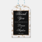 Gold en Black Hartelijk dank Labels Cadeaulabel (Voorkant)