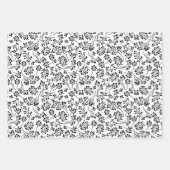 Gold en Black Holly Berries bladeren kerst Inpakpapier Vel (Voorkant 2)