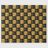Gold en Black Las Vegas Rolling Dice Cadeaupapier (Vlak)