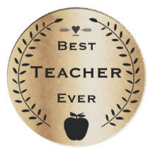 Gold en Black Laurel Wreater Beste Teacher Award