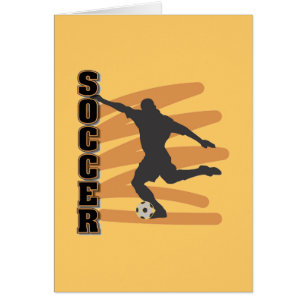 Gold en Black Male Soccer Player T-shirten