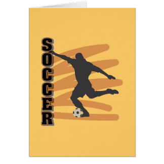 Gold en Black Male Soccer Player T-shirten