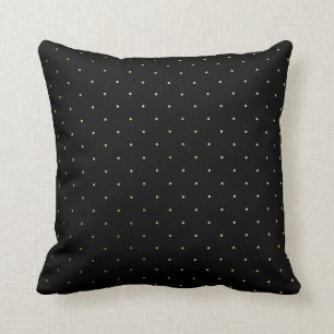 Gold en Black Polka Dot Pillow Kussen