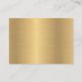 Gold en Black Simple RSVP Enclosure Kaart (Achterkant)