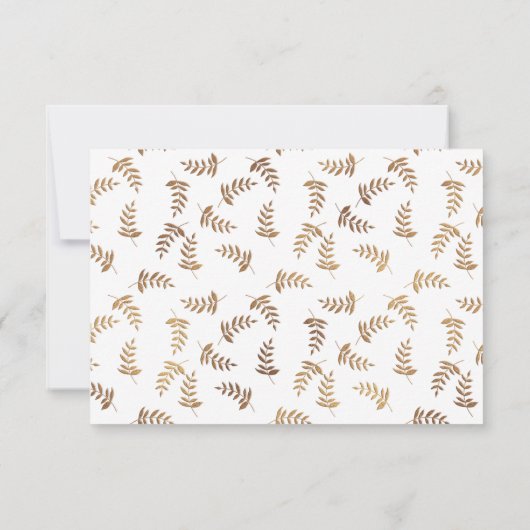 Gold en Black Sla de datum-Kaart op Save The Date (Achterkant)