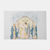 Gold- en blauwe feestdag deurmat (Voorkant)