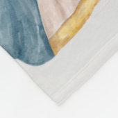 Gold- en blauwe feestdag fleece deken (Hoek)