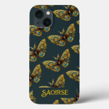  Gold- en Blauwgroen mobiele telefoondraagtas