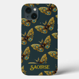 Gold- en Blauwgroen mobiele telefoondraagtas Case-Mate iPhone Case