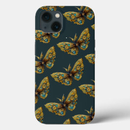 Gold- en Blauwgroen mobiele telefoondraagtas Case-Mate iPhone Case