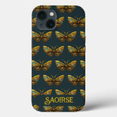 Gold- en Blauwgroen mobiele telefoondraagtas Case-Mate iPhone Case (Achterkant)