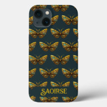  Gold- en Blauwgroen mobiele telefoondraagtas