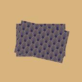 Gold en Blue Art Deco Pattern Tissuepapier