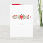 Gold en Blue Elegant Custom Invitation (Achterkant)