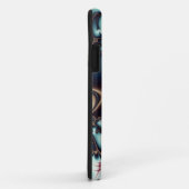 Gold en Blue Fractal Flowers Case-Mate iPhone Case (Achterkant/rechts)