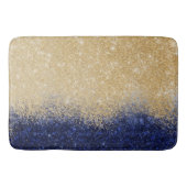 Gold en Blue Glitter Ombre Luxury Design Badmat (Voorkant)