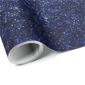 Gold en Blue Glitter Ombre Luxury Design Cadeaupapier (Rol Hoek)