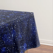 Gold en Blue Glitter Ombre Luxury Design Tafelkleed (Voorbeeld)