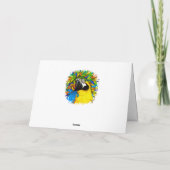 Gold en Blue Macaw Parrot Fantasy Greeting_Kaarten Kaart (Achterkant)