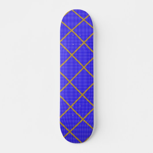 Gold en Blue SkateBoard (Voorkant)
