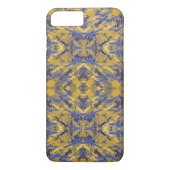 Gold en Blue Splash Case-Mate iPhone Case (Achterkant)