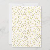 Gold en Blush Brunch en Bubble Shower Invitation Kaart (Achterkant)