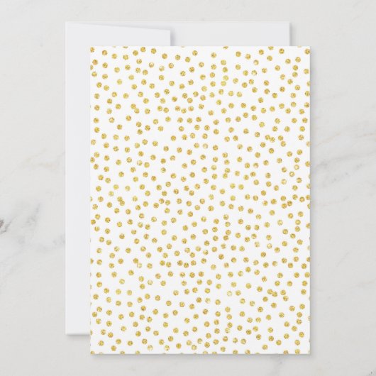 Gold en Blush Brunch en Bubble Shower Invitation Kaart (Achterkant)