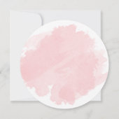 Gold en Blush Cirkel sparen de Datum Save The Date (Achterkant)