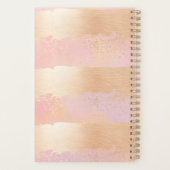 Gold- en Blush Striped Planner (Achterkant)
