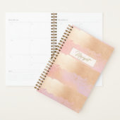 Gold- en Blush Striped Planner (Display)