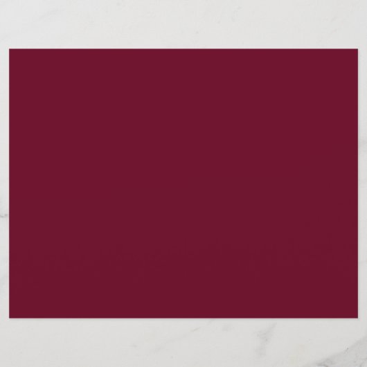 Gold en Bourgogne Snowflakes Editable Signage (Achterkant)