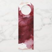 Gold- en Bourgogne-Waterverf Flessenhanger (Achterkant)