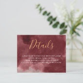 Gold- en Bourgogne-Waterverf Informatiekaartje (Staand voorkant)