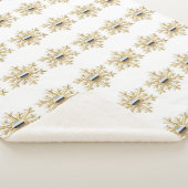 Gold en Chrome Sherpa Blanket Deken (3/4)