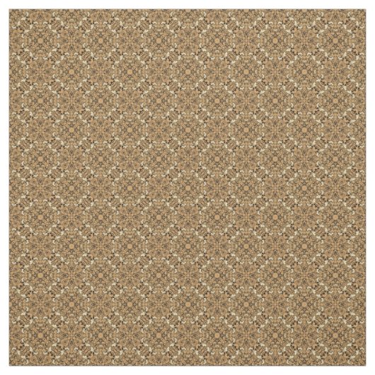 Gold- en Cream-vormgeving Stof (Swatch)
