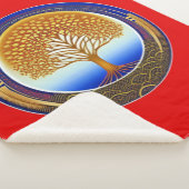 Gold- en Cyanboom Sherpa Deken (3/4)