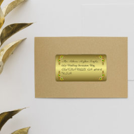 Gold en Emerald Jewel Wedding Etiket
