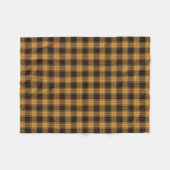 Gold en Forest Green Rustic Pset Fleece Deken (Voorkant (Horizontaal))