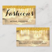 Gold en Glitter Visitekaartje (Voorkant / Achterkant)