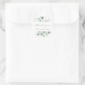 Gold en Green Botanical Small Business Hartelijk d Ronde Sticker (Tas)