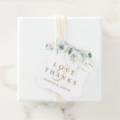 Gold en Green Botanical Weddenschap Hartelijk dank Bedankjes Labels (In situ)