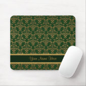 Gold en Green Damask Muismat (Met muis)