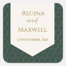 Gold en Green Gold 1920s Vintage Wedding Art Deco