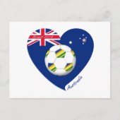 Gold en Groen voetbalteam. Fútbol de "AUSTRALIA" Briefkaart (Voorkant)