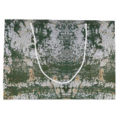 Gold en groene Abstracte kunst Groot Cadeauzakje (Achterkant)