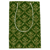 Gold en groene rode Damaskers 2 Medium Cadeauzakje (Voorkant)