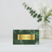 Gold en Hunter Green Classic Marked Visitekaartje (Staand voorkant)