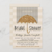 Gold- en ivoren Vrijgezellenfeest Kaart (Voorkant / Achterkant)